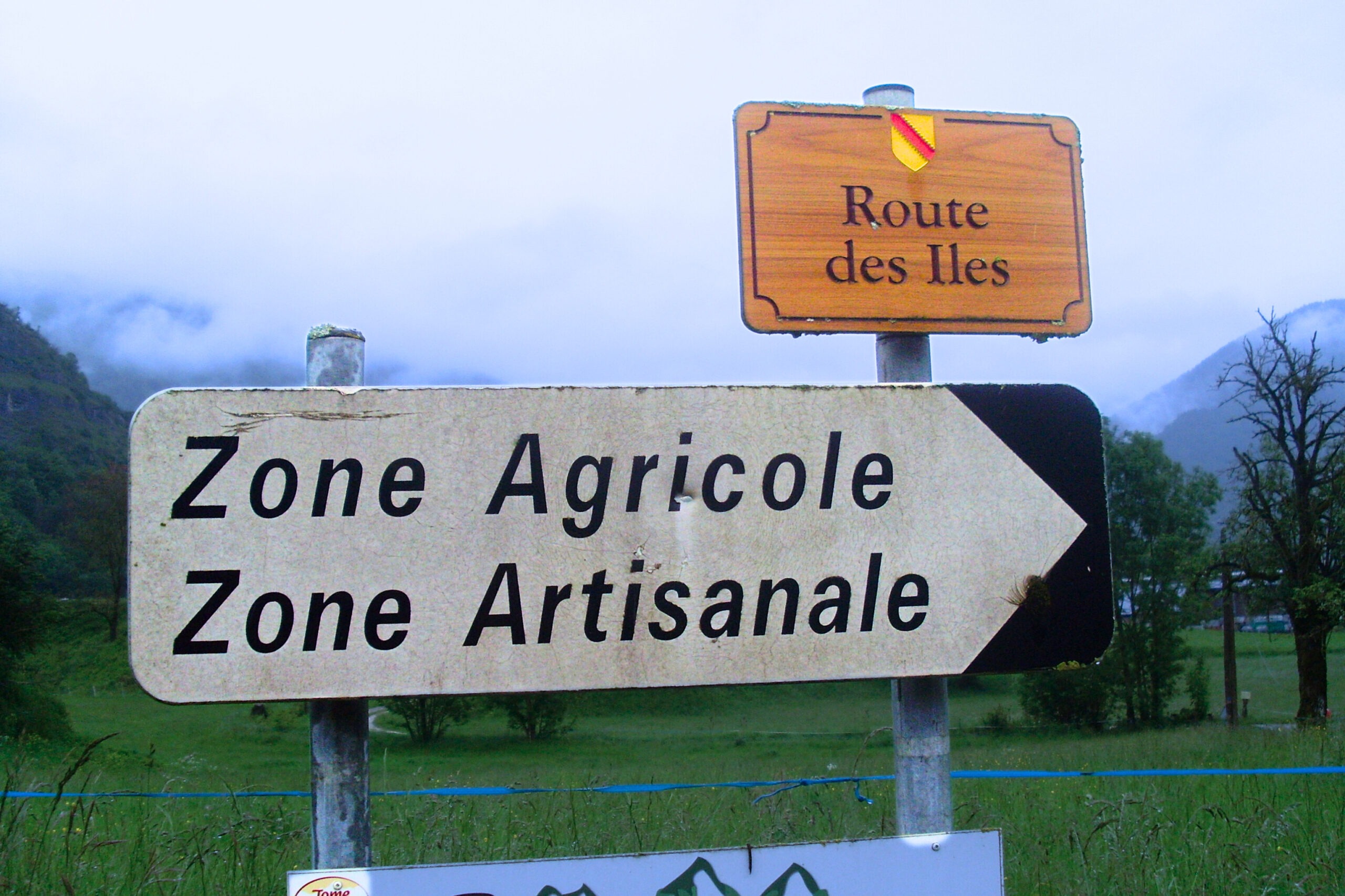 panneau zone agricole zone artisanale La Compôte
